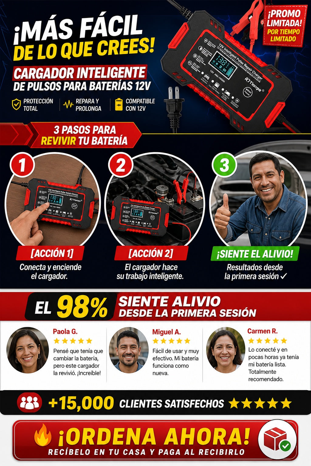 Cargador Inteligente Para Bateria De Coche - imagen 8