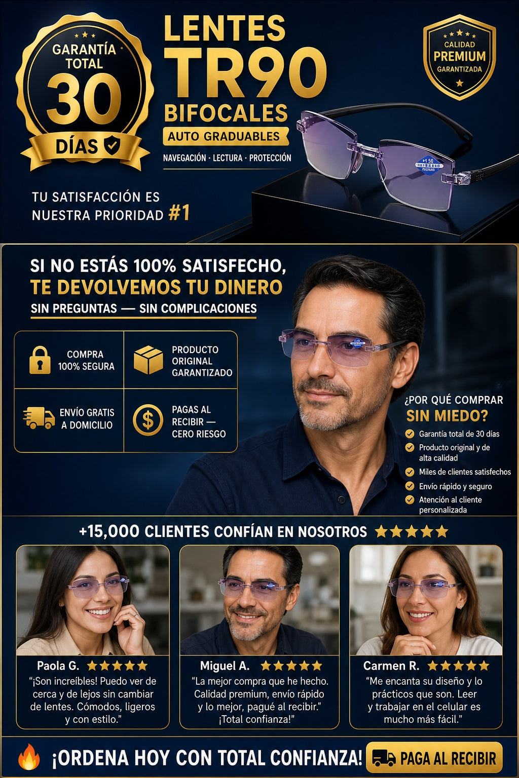 Lentes Tr90 Bifocal Auto Graduables - imagen 9