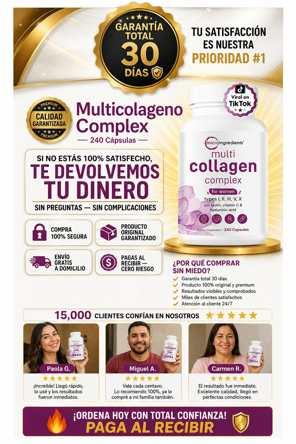 Multicolageno Complex 240 Capsulas - imagen 9