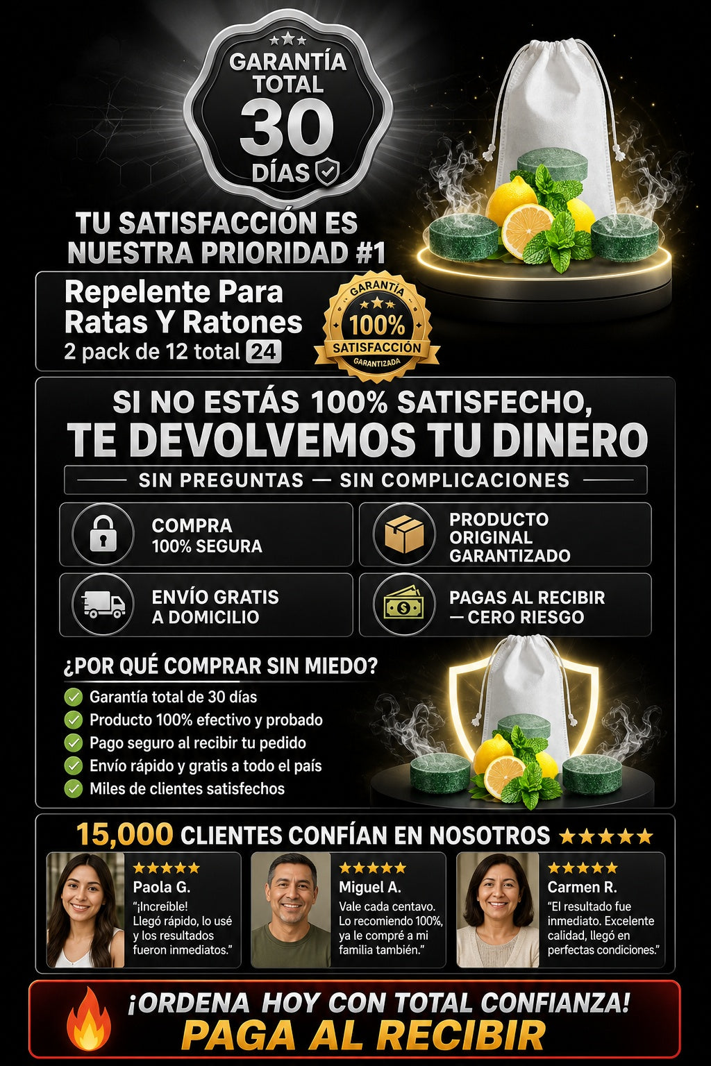 Repelente Para Ratas Y Ratones 2 pack de 12 total 24 - imagen 9