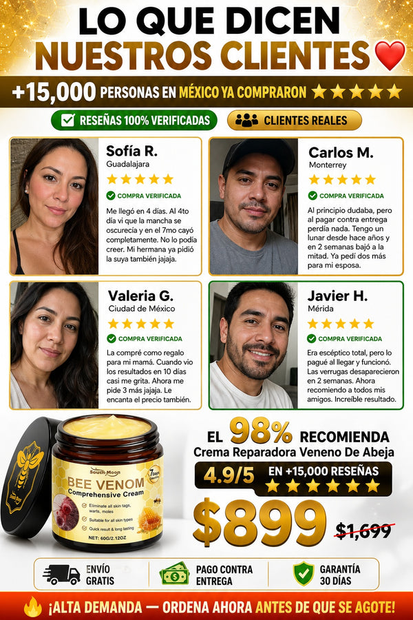 Crema Reparadora Veneno De Abeja - sección 9