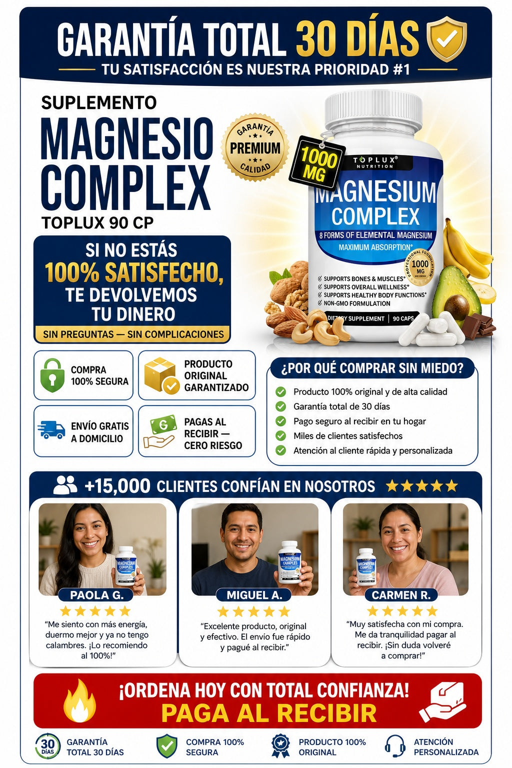 Suplemento Magnesio Complex Toplux 90 Cp - imagen 9