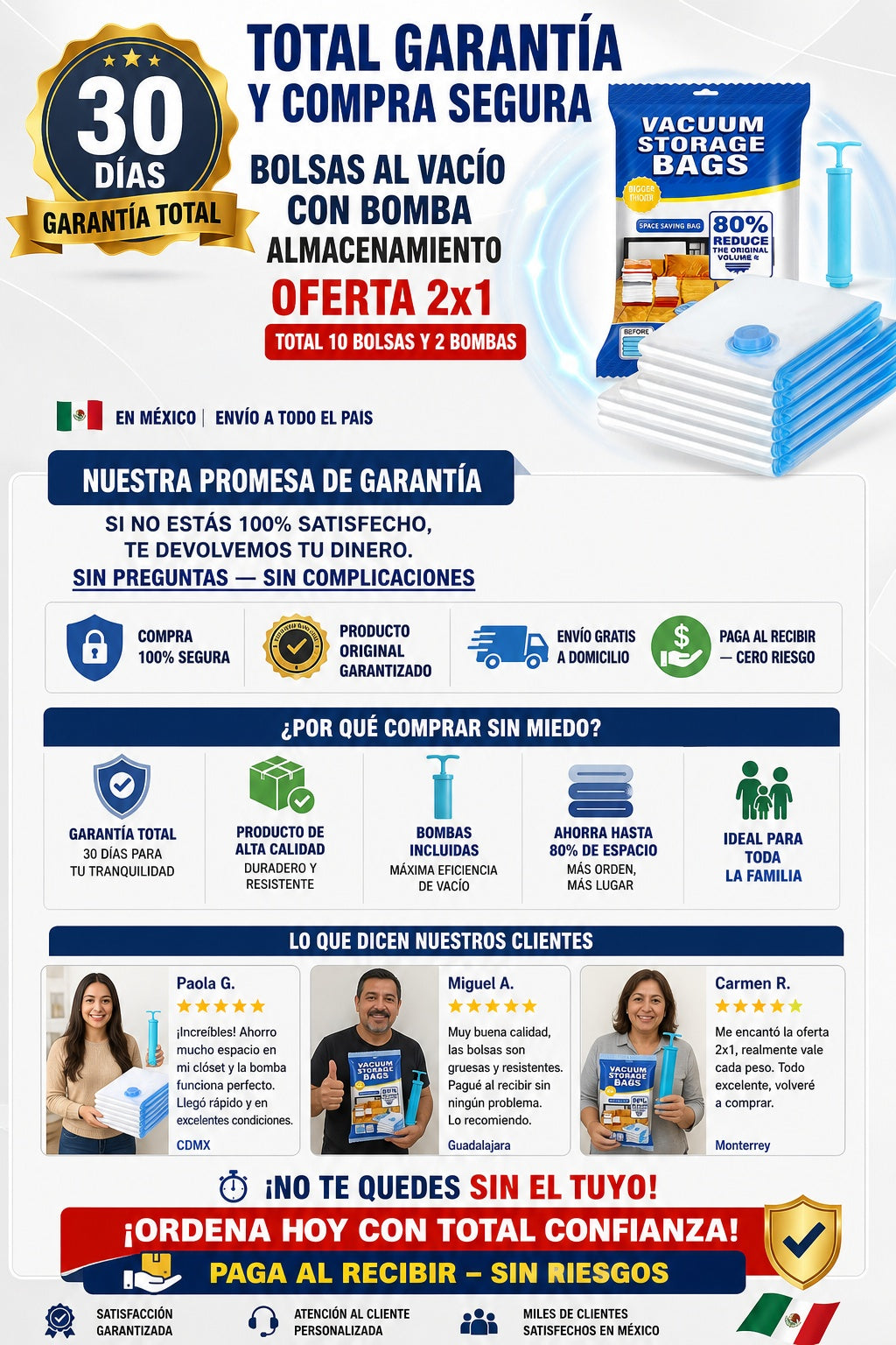 Bolsas Al Vacio Con Bomba Almacenamiento oferta 2 x1 total 10 bolsas y 2 bombas - imagen 9