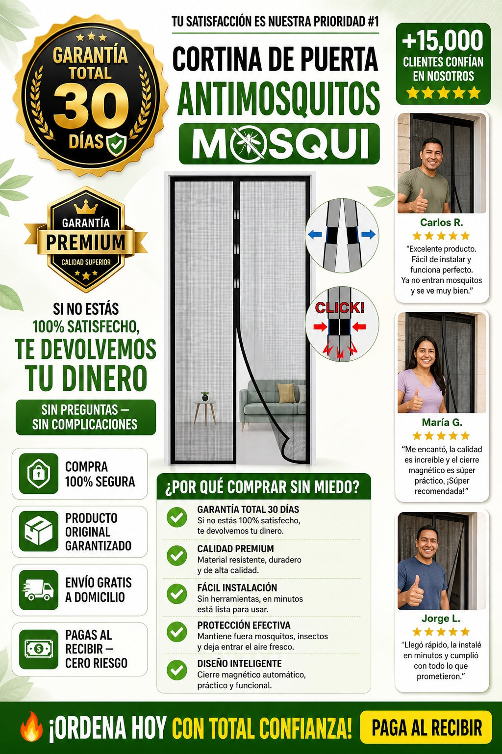 Cortina De Puerta Antimosquitos Mosqui - imagen 9