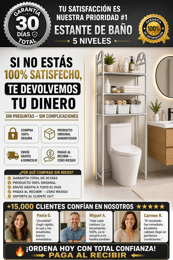 Estante Organizador Para Baño - imagen 9