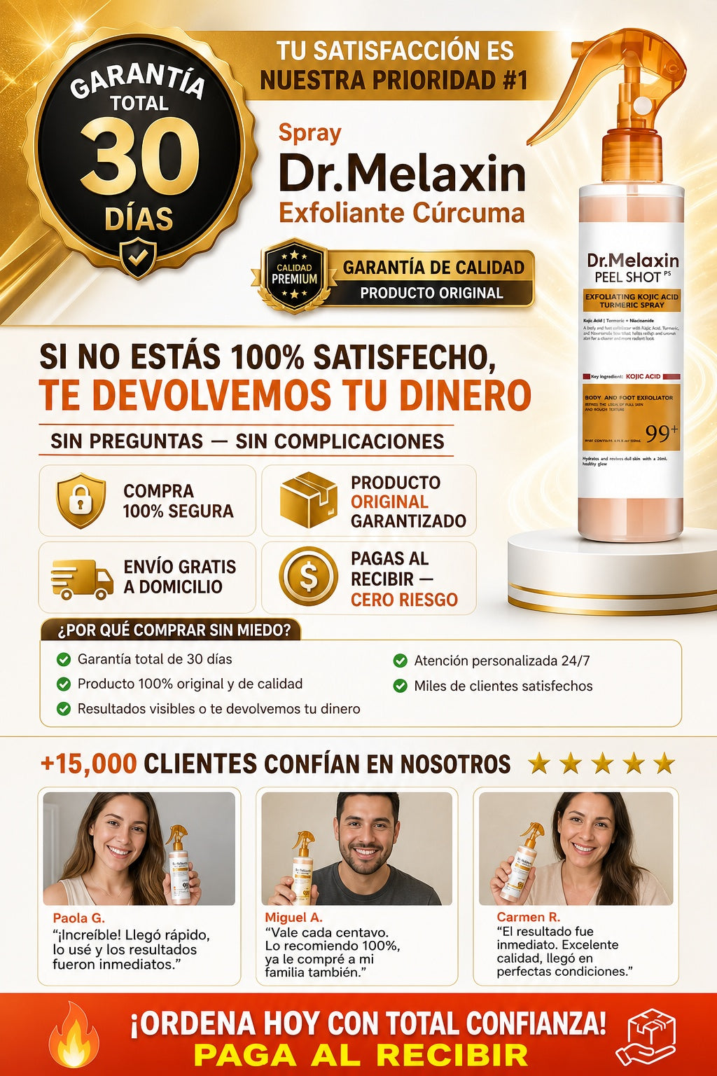 Spray Dr. Melaxin Exfoliante Curcuma - imagen 9
