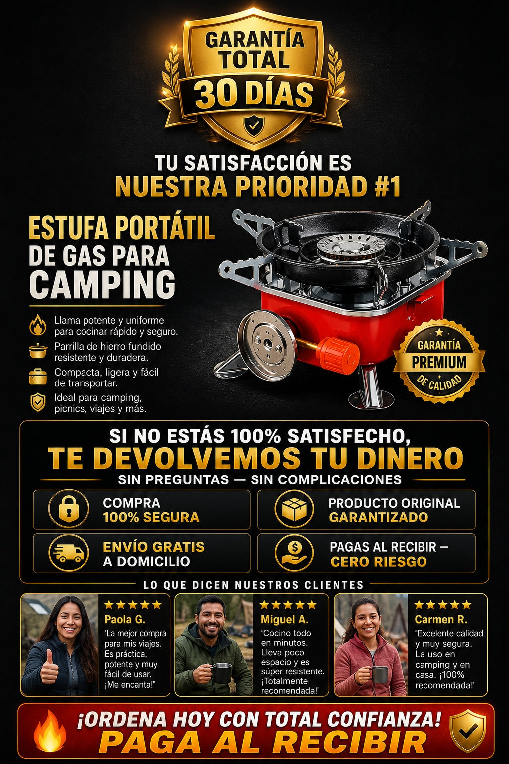 Estufa Portatil De Gas Para Camping - imagen 9