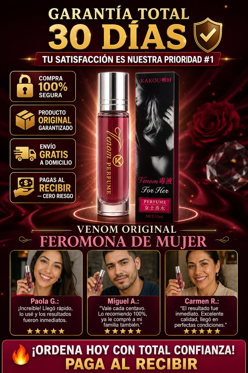 Venom Original Feromona De Mujer - imagen 9
