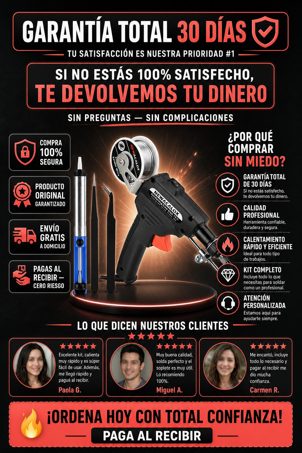 Kit De Pistola De Soldar 60w - imagen 9