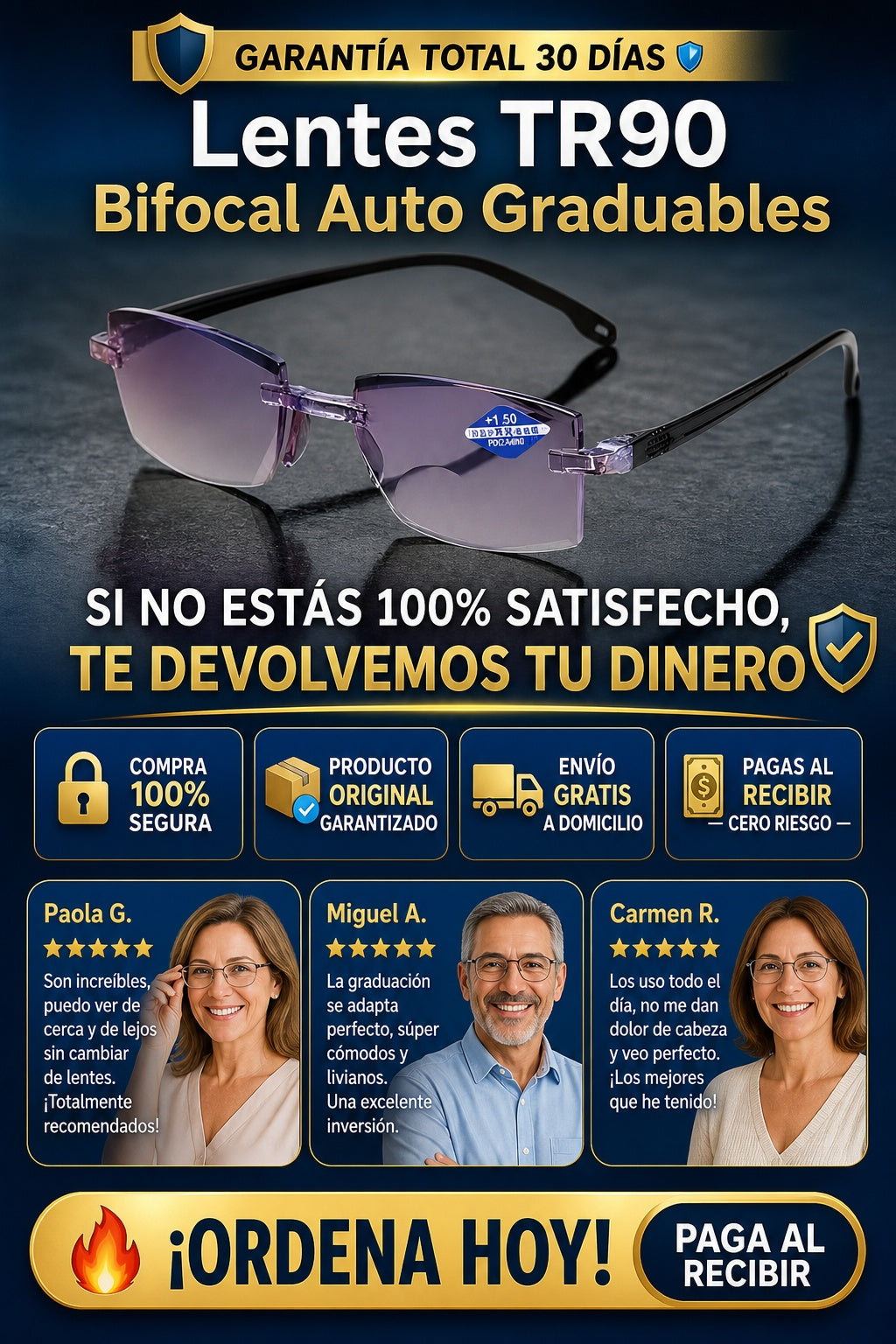 Lentes Tr90 Bifocal Auto Graduables - imagen 9