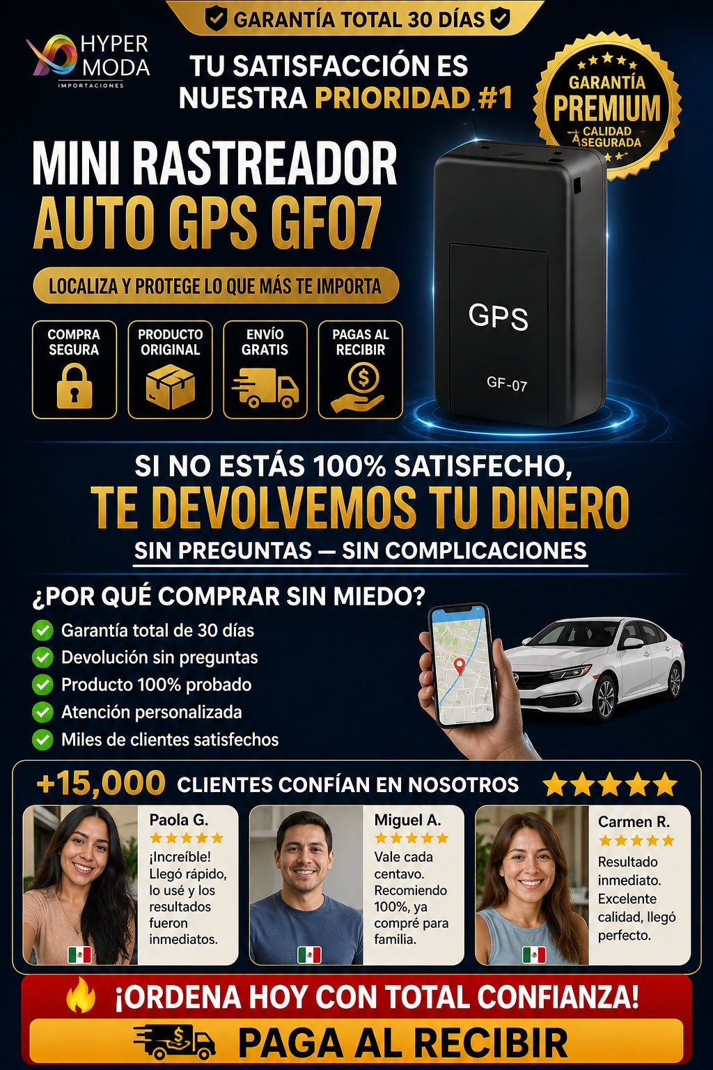 Mini Rastreador Auto Gps Gf07 - imagen 9