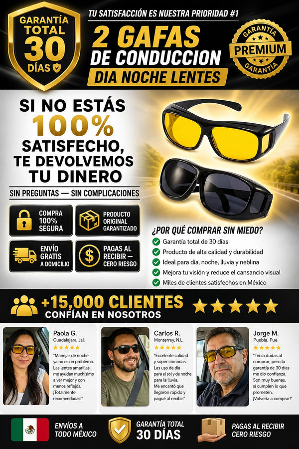 2 Gafas De Conduccion Dia Noche Lentes - imagen 9