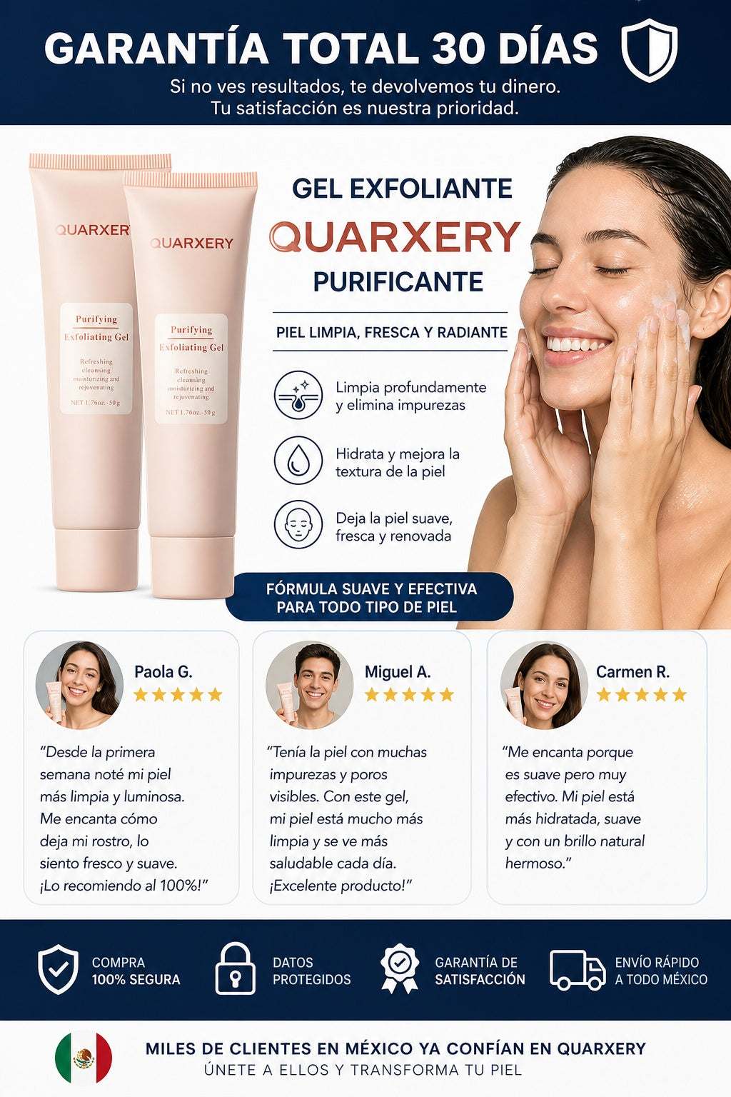 Gel Exfoliante Quarxery Purificante - imagen 9
