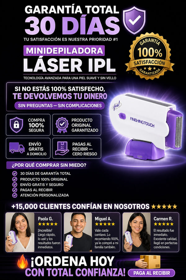 Depiladora láser IPL portátil recargable uso hogar permanente - imagen 9