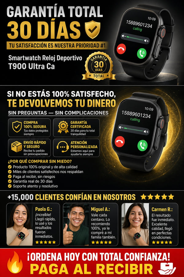 Smartwatch Reloj Deportivo T900 Ultra Ca - imagen 9