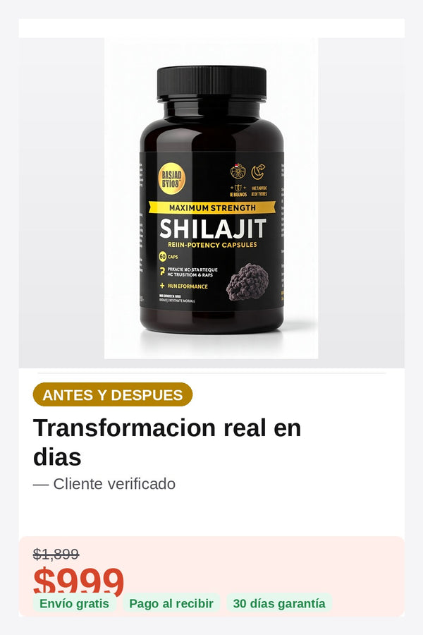 Shilajit 60 Capsulas Suplemento — modo-de-uso