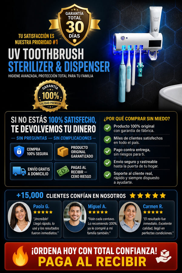 Dispensador Y Esterilizador Cepillos Uv - imagen 9