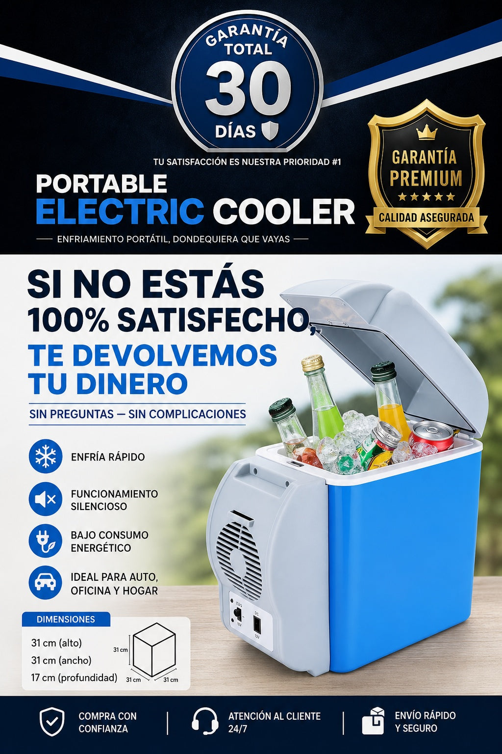 Refrigerador Cooler Nevera Portatil 7.5 - imagen 9
