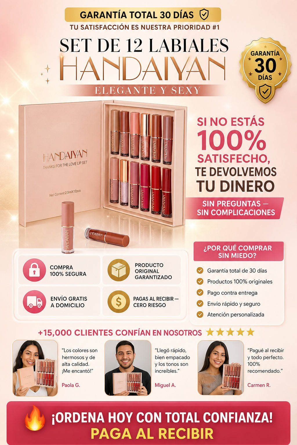 Set De 12 Labiales Handaiyan - imagen 9