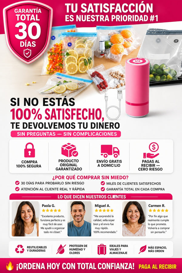 Bolsas Al Vacio Con Bomba Almacenamiento incluye  x Bomba de aire manual 5 x Bolsas de almacenamiento al vacío - imagen 9