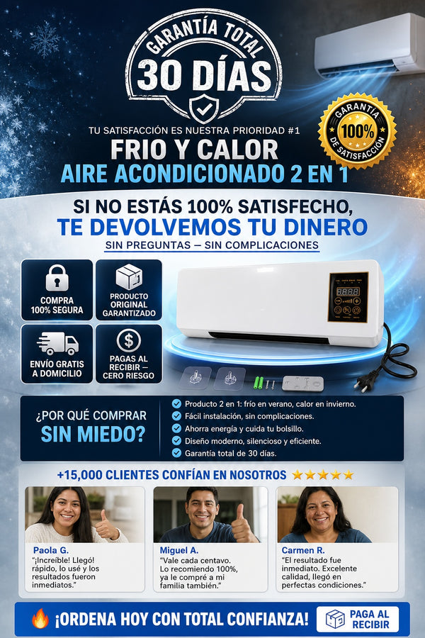 Frio Y Calor Aire Acondicionado 2 En 1 - imagen 9