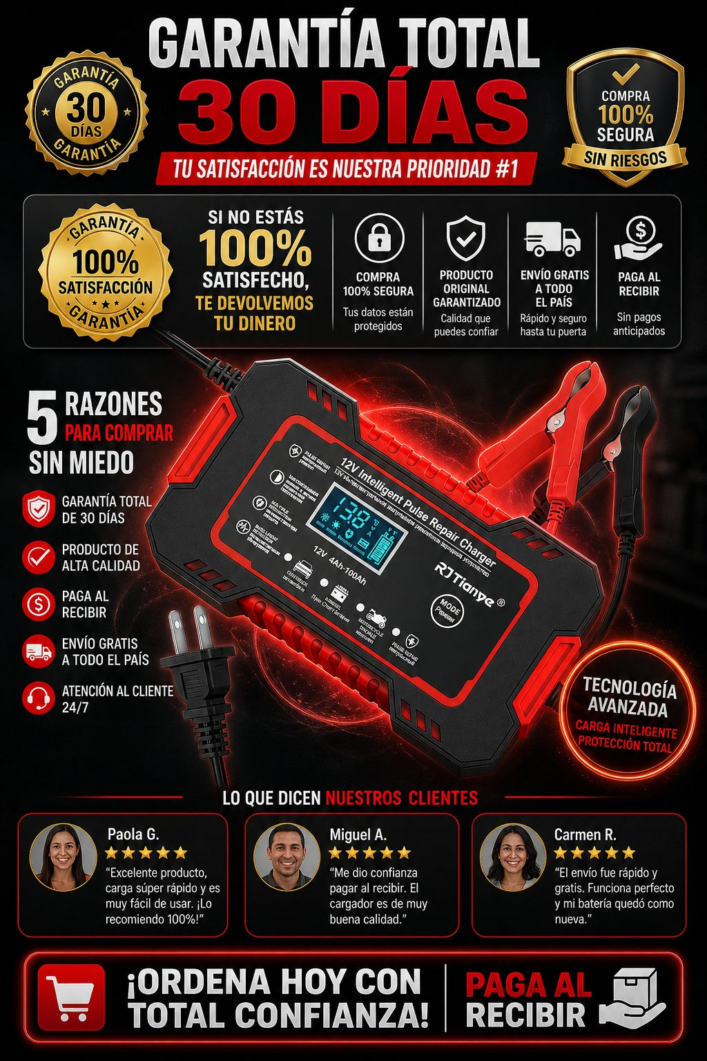 Cargador Inteligente Para Bateria De Coche - imagen 9
