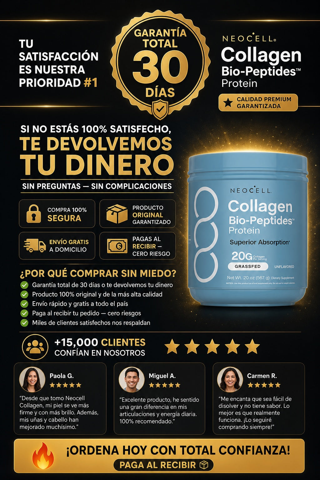 Suplemento Neocell Colageno 567gramos - imagen 9