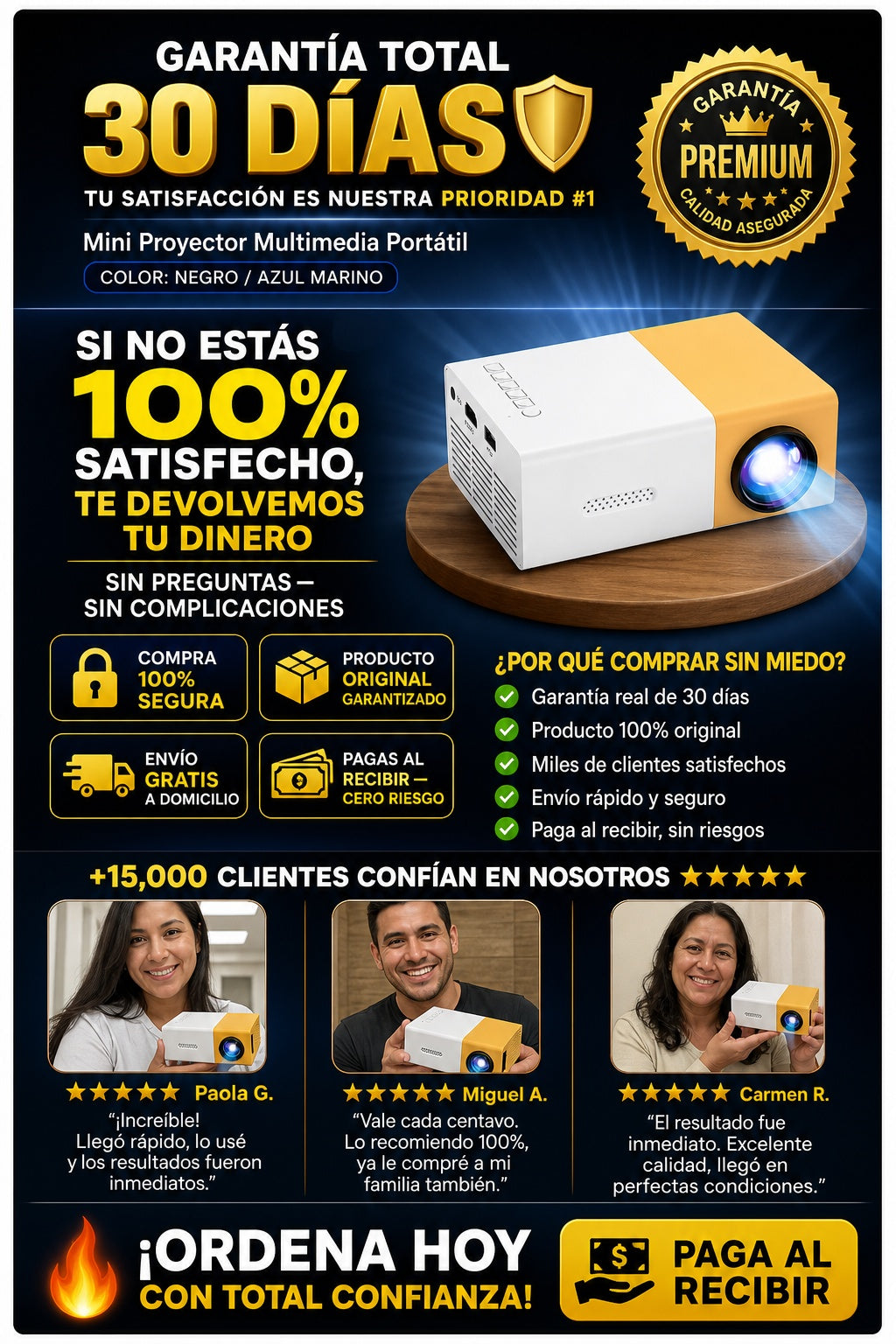 Mini Rproyector Multimedia Portatil - imagen 9