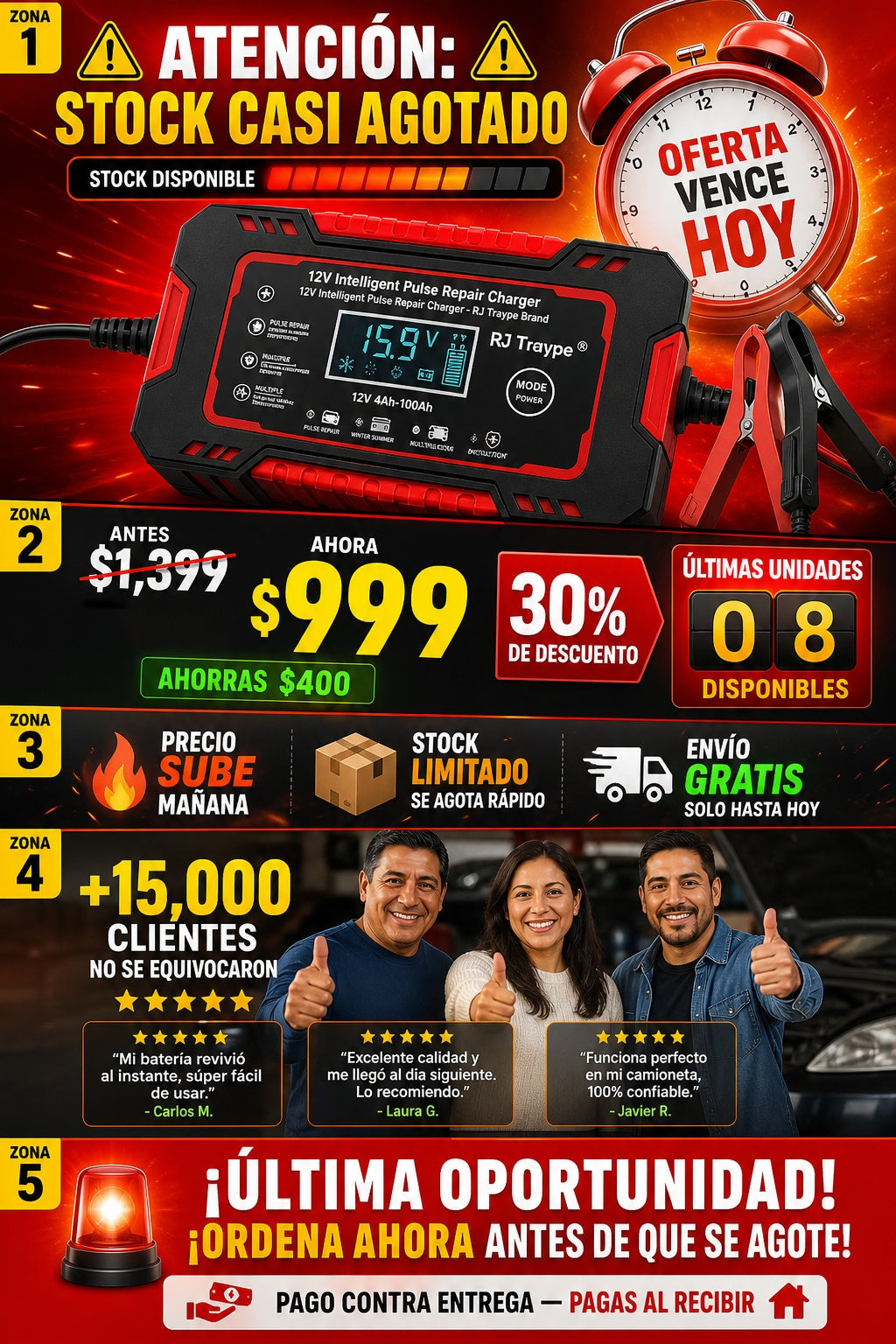 Cargador Inteligente Para Bateria De Coche - imagen 10