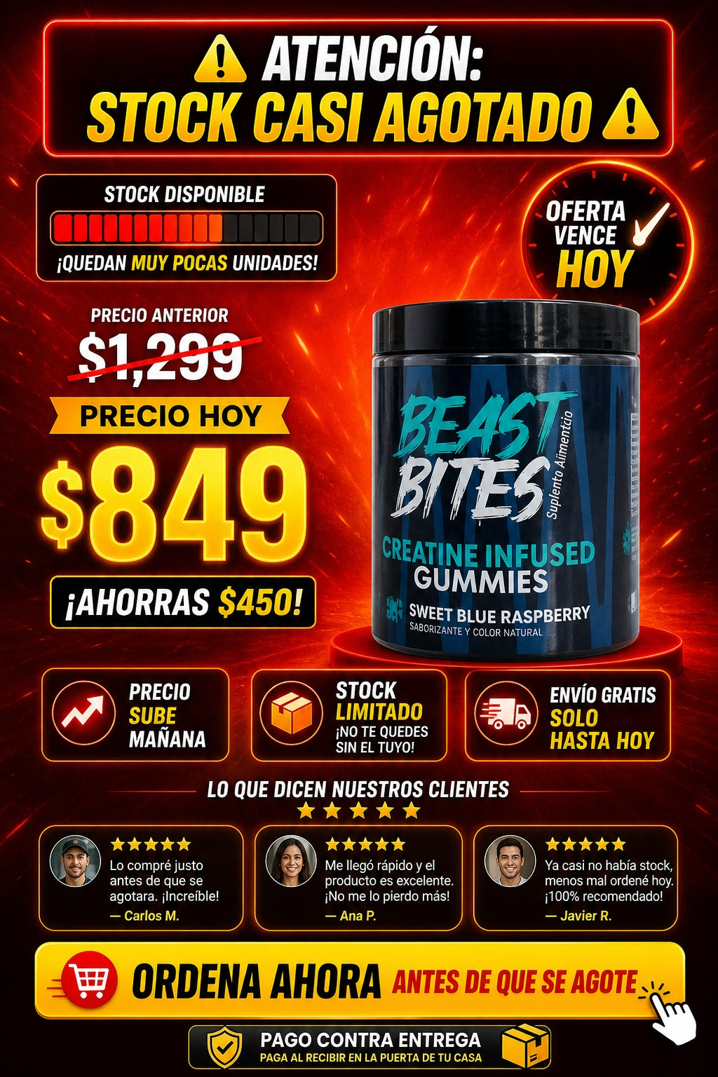 Suplemento Creatina Gomitas Beast Bites - imagen 10