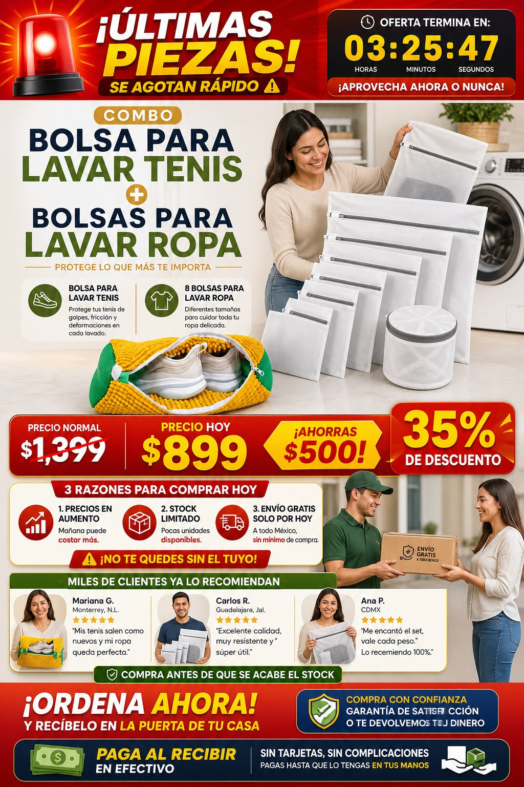 Bolsa Lavar Tenis Y 8 Bolsas Lavar Ropa - imagen 10