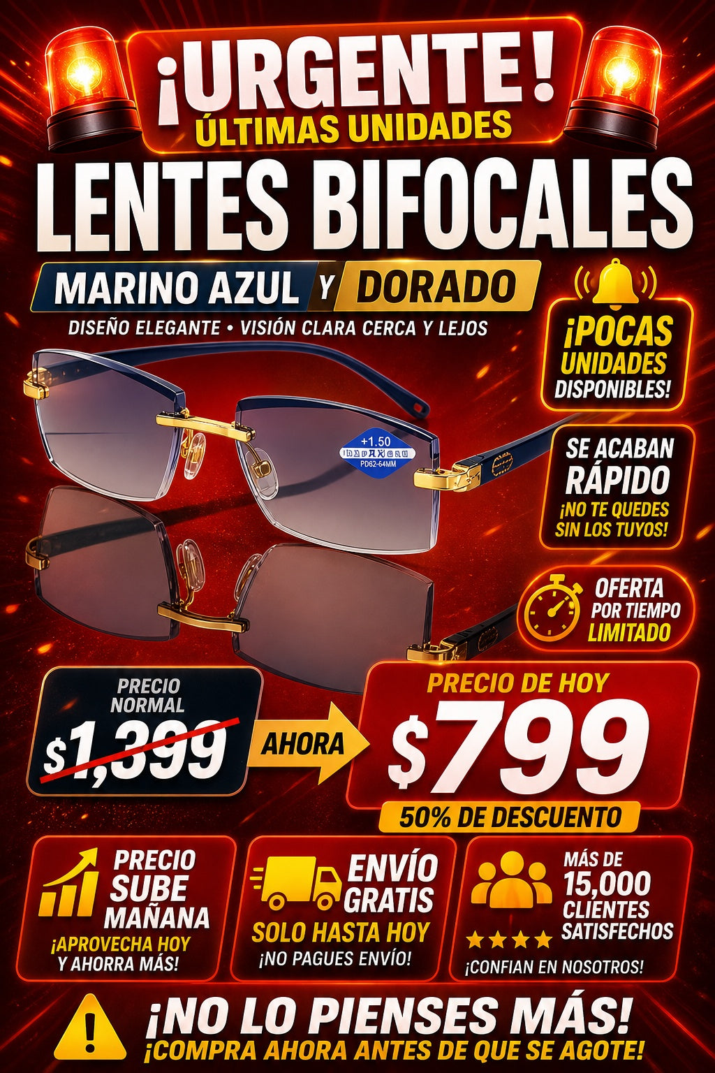 Lentes Tr90 Bifocal Auto Graduables - imagen 10