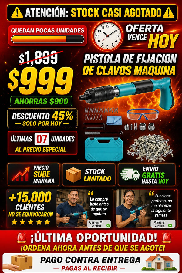 Pistola De Fijacion De Clavos Maquina - imagen 10
