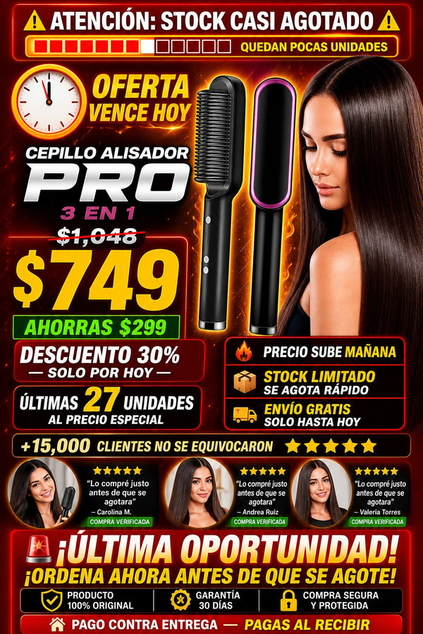 Cepillo Alaciador Peine Alaciador - imagen 10