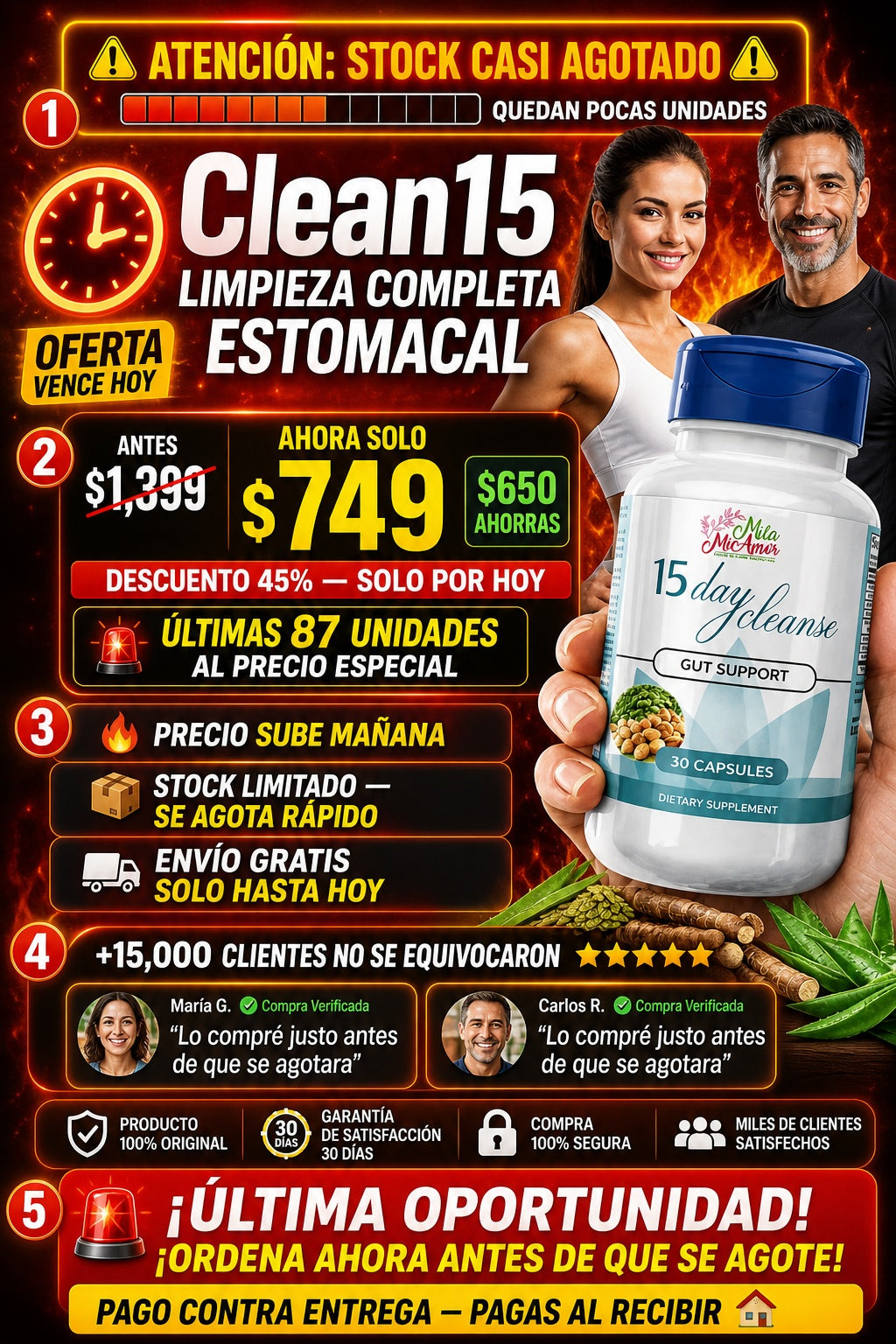 Clean15 Limpieza Completa Estomacal - imagen 10