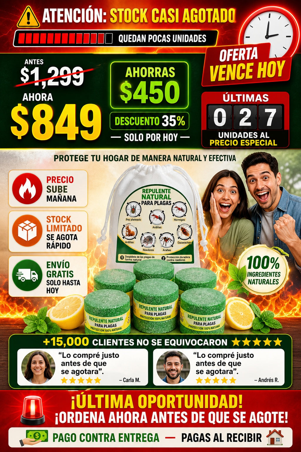 Repelente Para Ratas Y Ratones 2 pack de 12 total 24 - imagen 10