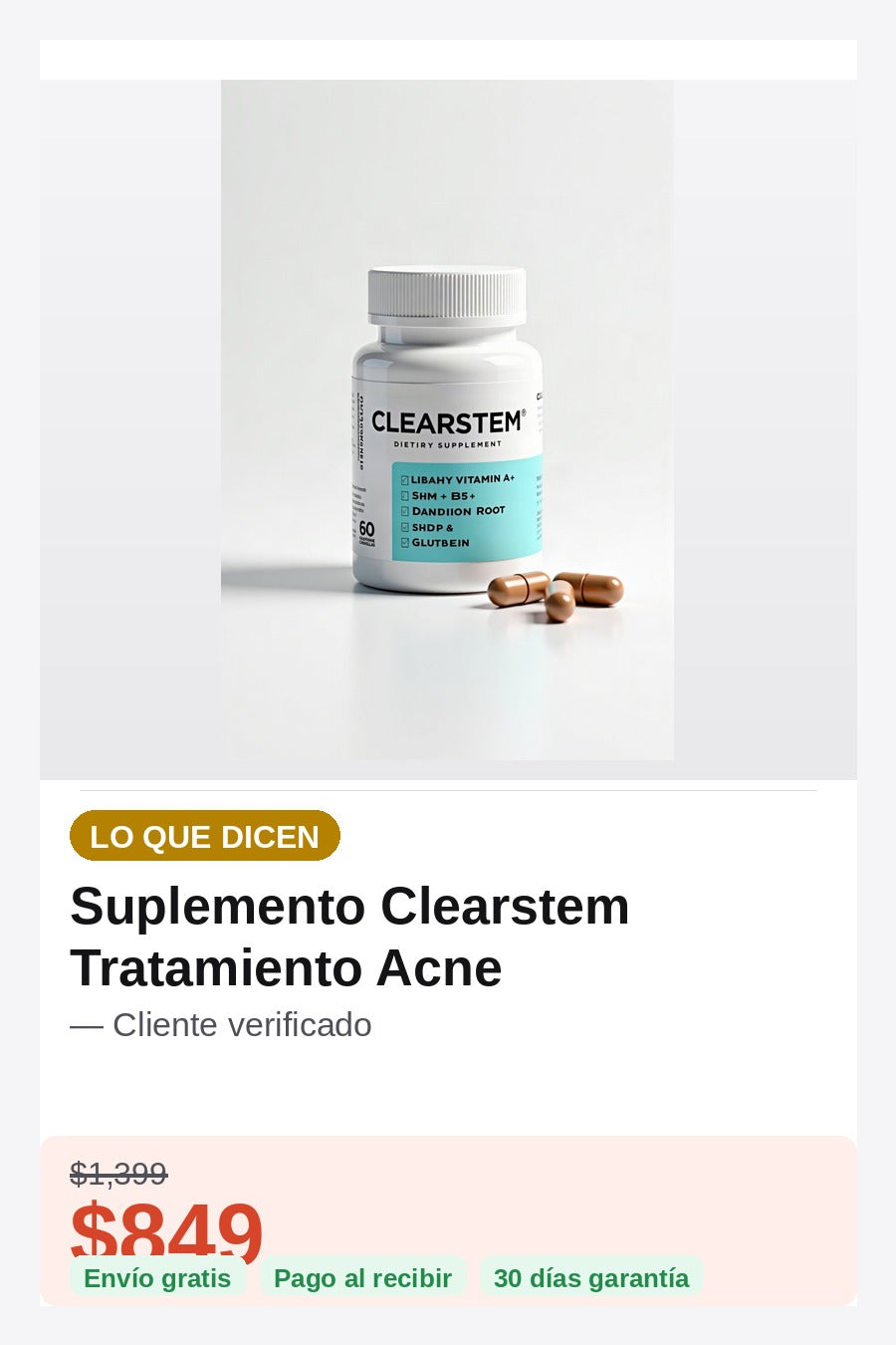 Suplemento Clearstem Tratamiento Acne — oferta-cta