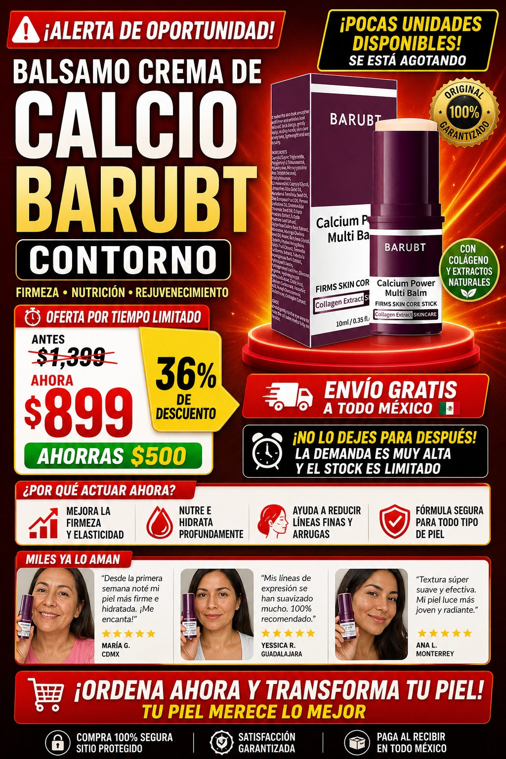 Balsamo Crema De Calcio Barubt Contorno - imagen 10