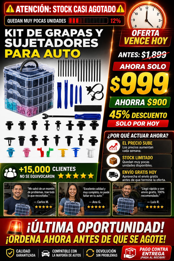 Kit De Grapas Y Sujetadores Para Auto - imagen 10
