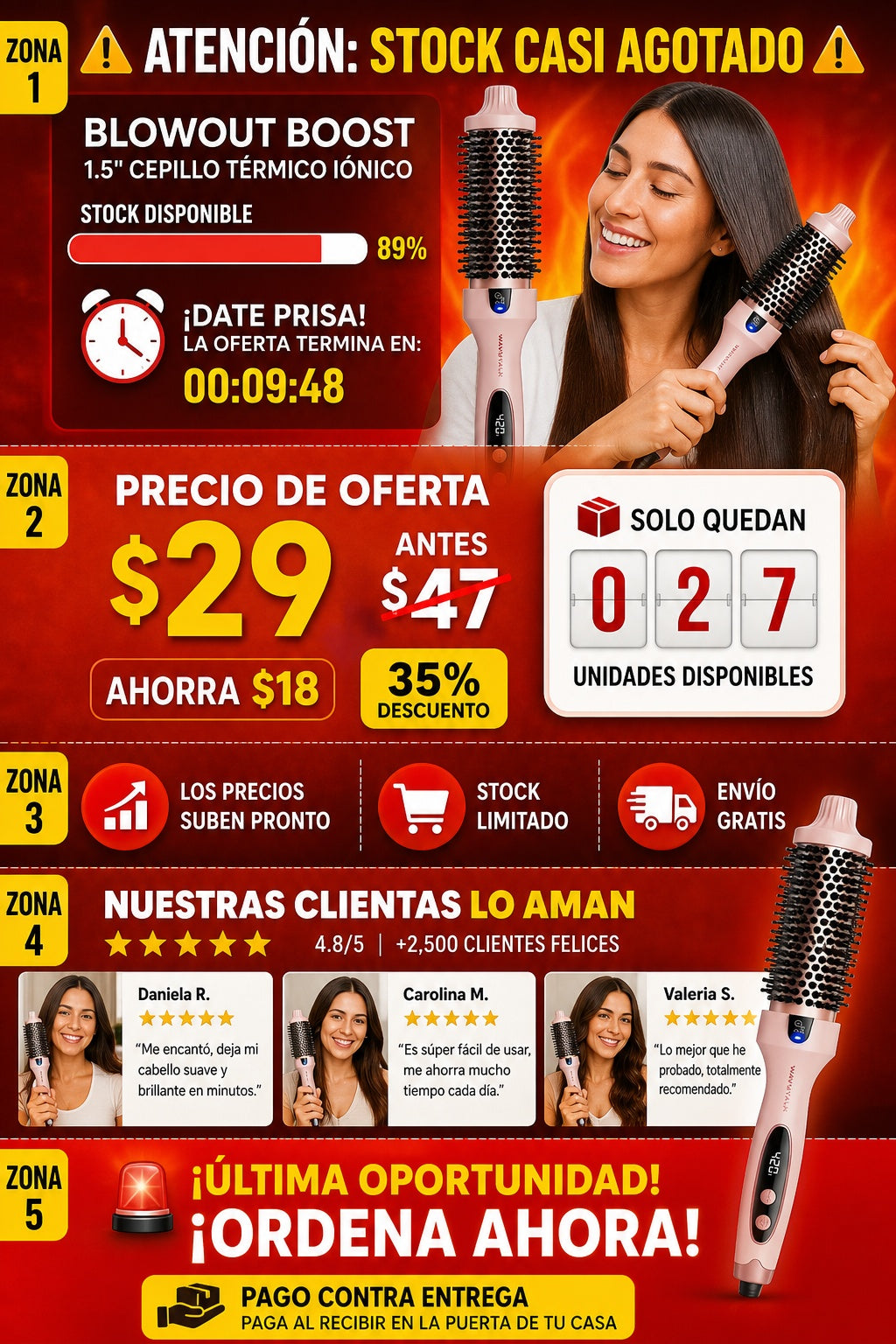 Cepillo térmico alisador con iones negativos y pantalla LED - imagen 10 - oferta-cta