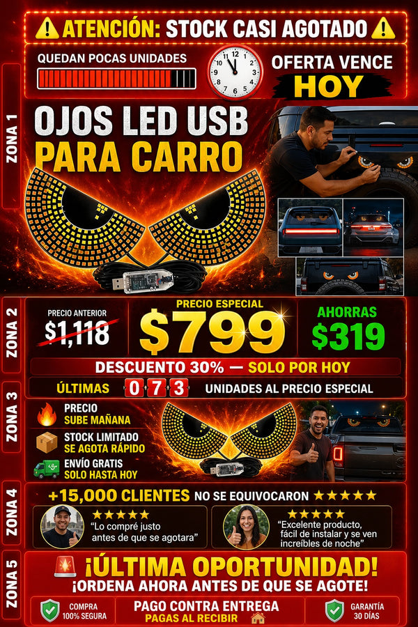 Ojos Led Usb para carro - imagen 10
