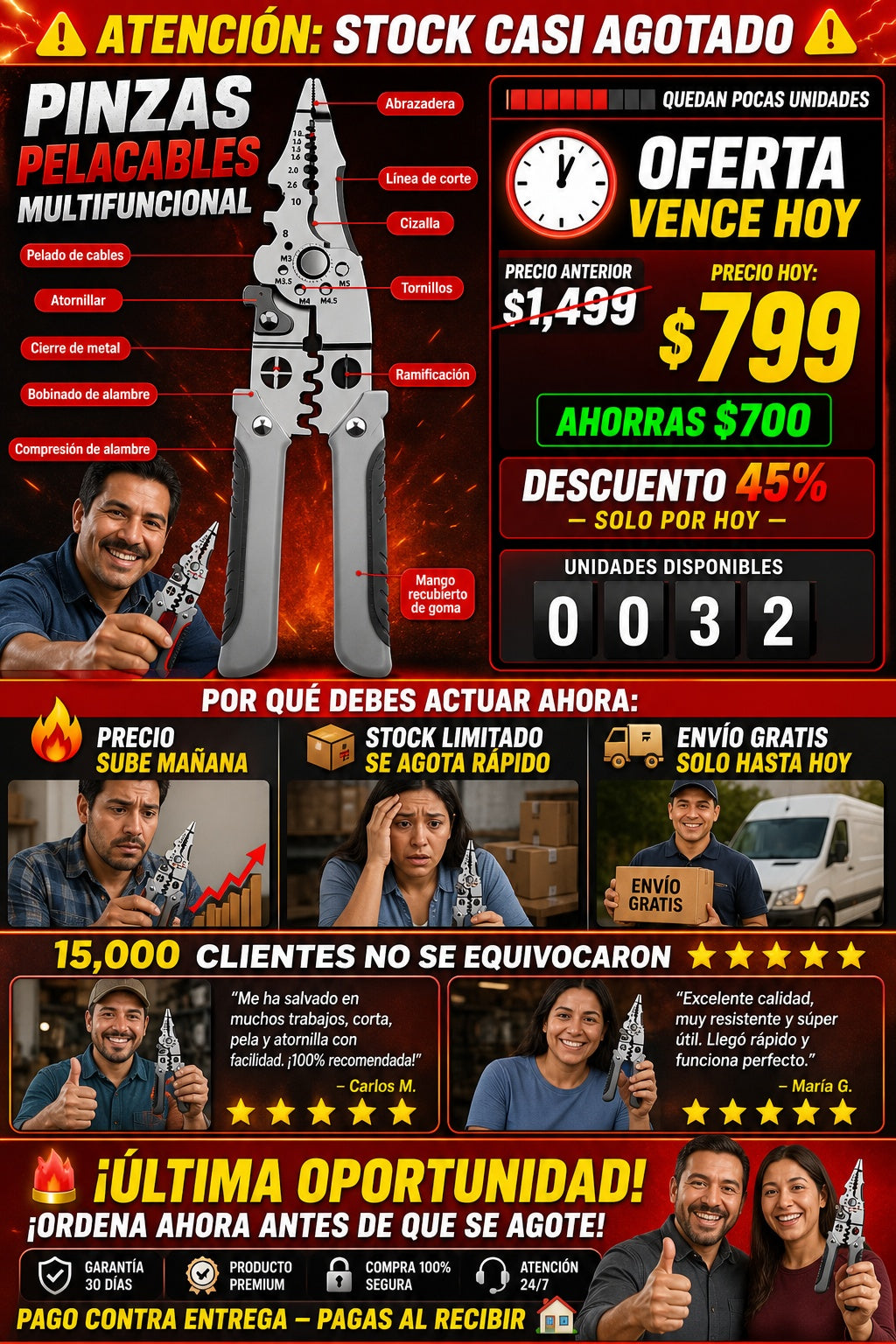 Pinzas Pelacables Multifuncional - imagen 10