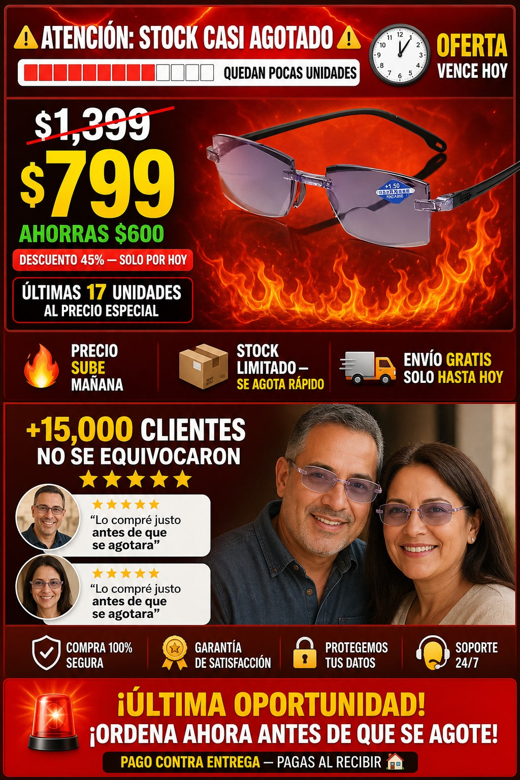 Lentes Tr90 Bifocal Auto Graduables - imagen 10