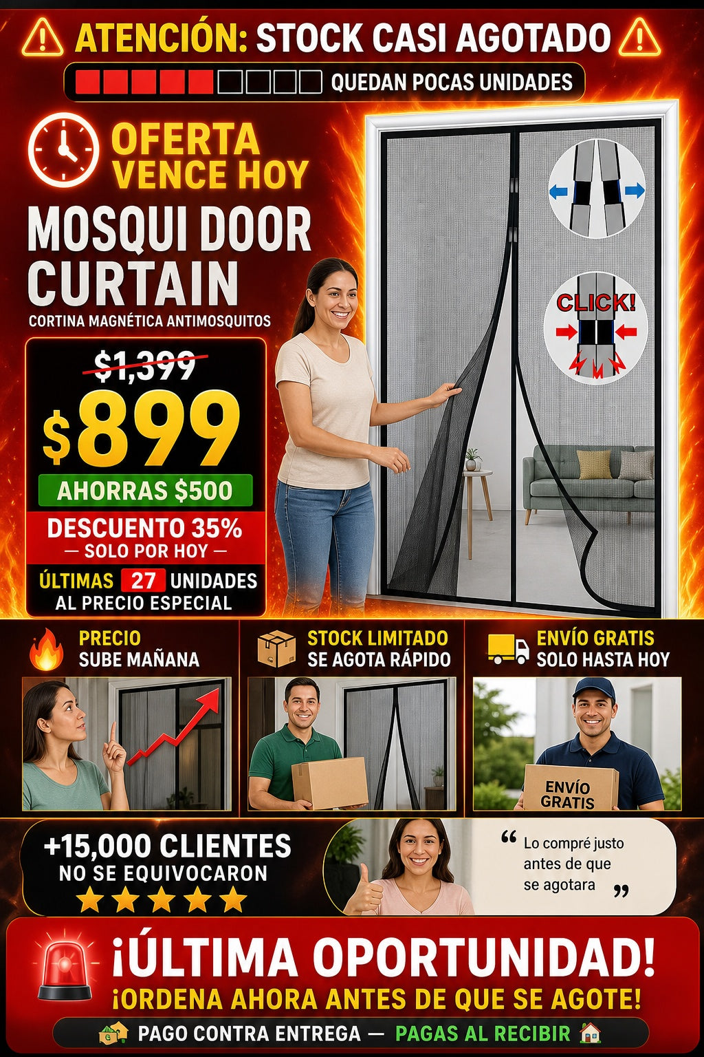Cortina De Puerta Antimosquitos Mosqui - imagen 10