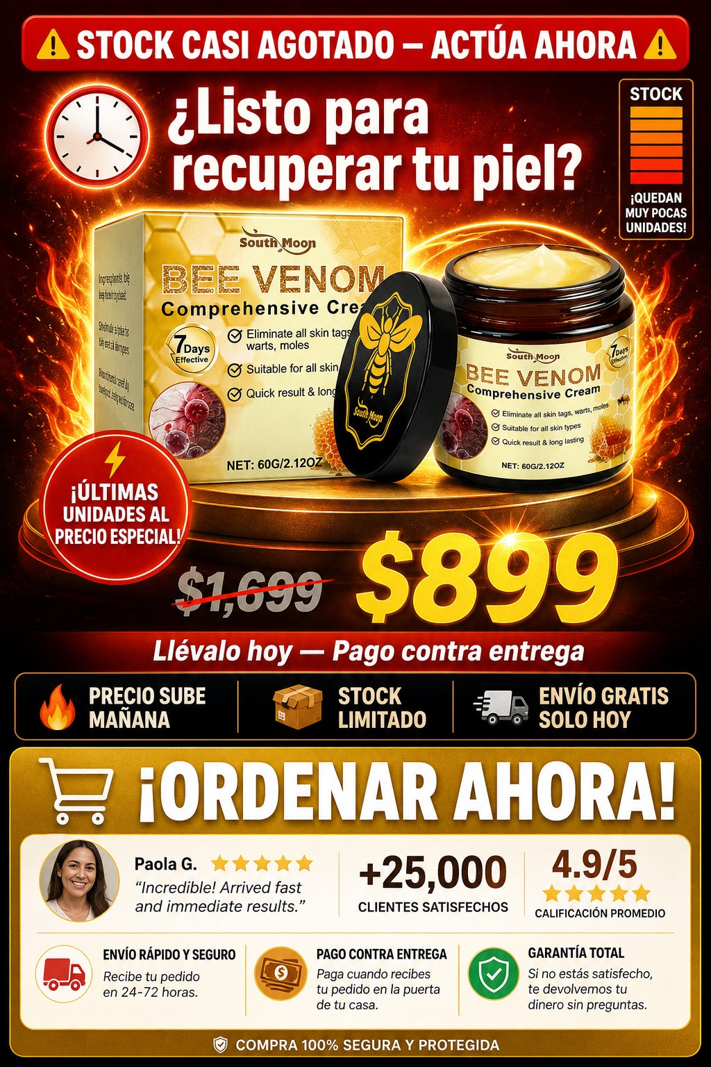 Crema Reparadora Veneno De Abeja - sección 11