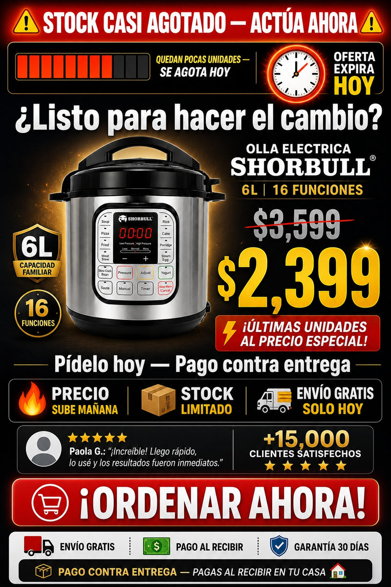 Olla Electrica Shorbull 6l 16 Funciones - sección 11
