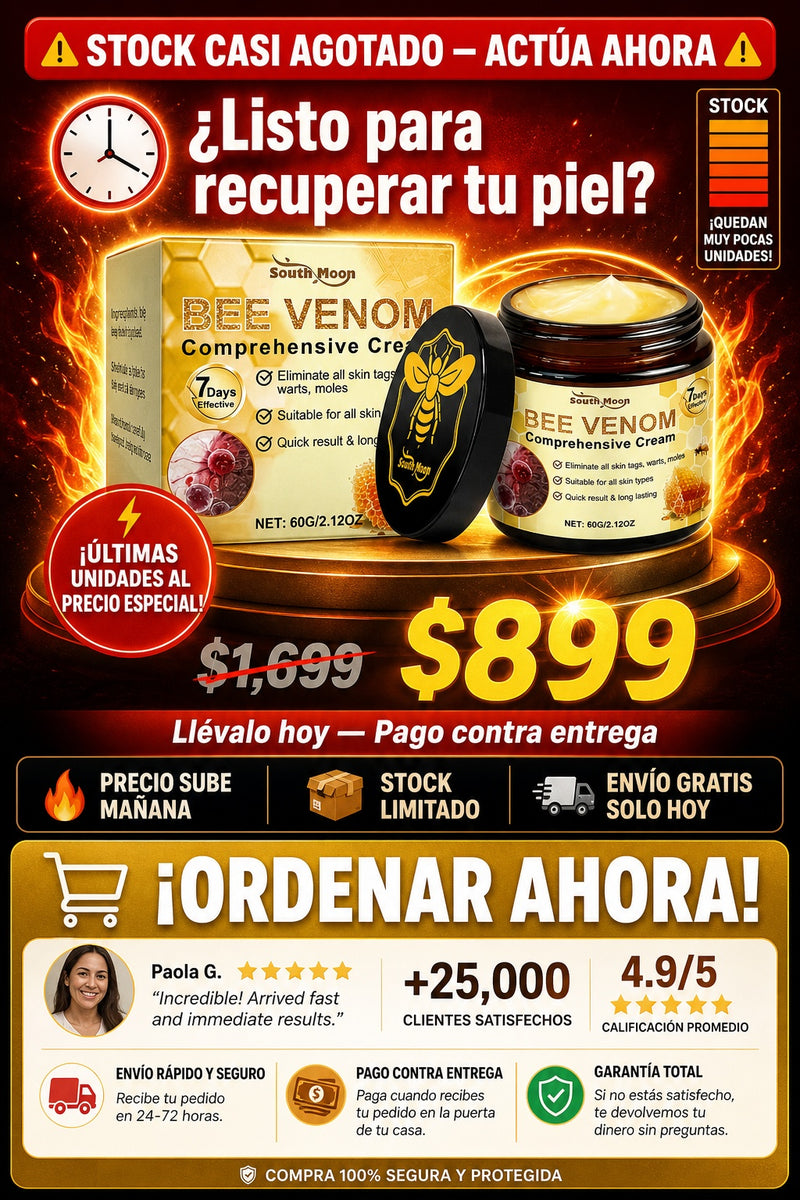 Crema Reparadora Veneno De Abeja - sección 11